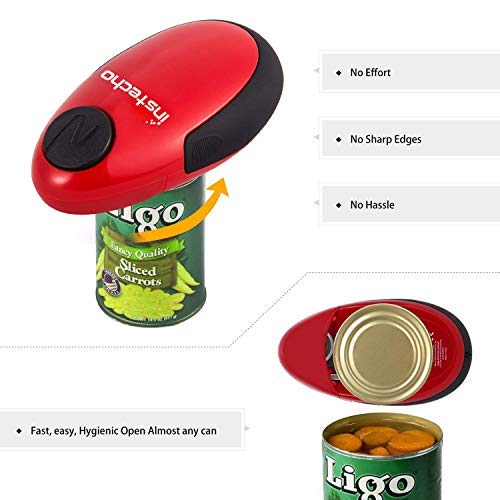 Electric Can Opener, Batteries Operated Can Opener Smooth Soft Edge