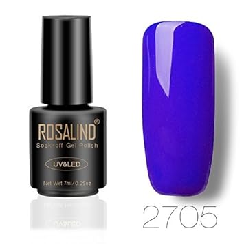 Rosalind 7ml Klassische Blaue Farbe Uv Gel Nagellack Weg Tranken Uv Lampe Gel Lack Langlebige Glitter Uv Nagellack Amazon De Beauty