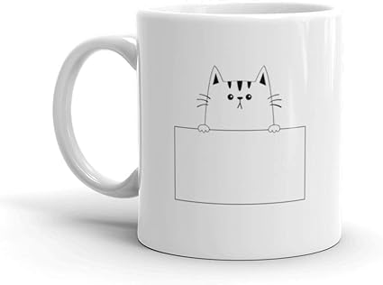 Amazon Co Jp 猫の顔 頭 シルエット ハンギング ペーパー ボード 足 手 輪郭 ライン ファニー 赤ちゃん 子猫 キュート カートゥーン 子猫 キャラクター 獣医 Tシャツ コーヒーマグ セラミック 11オンス カップ ホーム キッチン