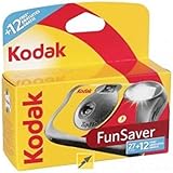kodak 3920949 Fun Saver Single Use Camera with Flash (Yellow/Red)