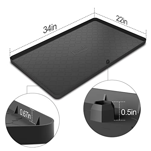 Eapele Under Sink Mat Kitchen Tray,34"x22",Flexible Waterproof