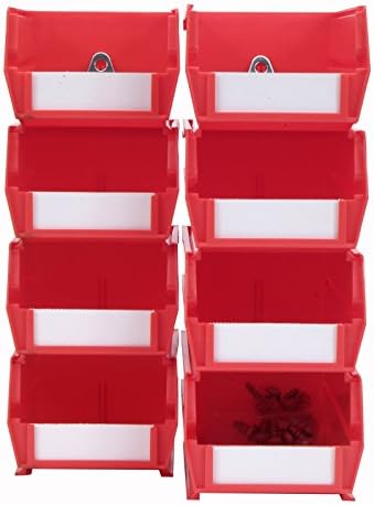 LocBin 028-R Pegboard BinKit, Small/Medium, Red