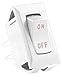 JR Products (12611-5 Ivory/Gold 12V On/Off Switch, (Pack of 5)