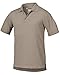 LAPG Men's Operator Tactical Short Sleeve Polo Shirt, Lightweight & Comfortable Anti-Wrinkle Uniform Polo Shirt for Men, Silver Tan, X-Large