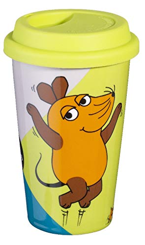 Esmeyer 302-089 MAUS Coffee-to-go Becher Porzellan bunt