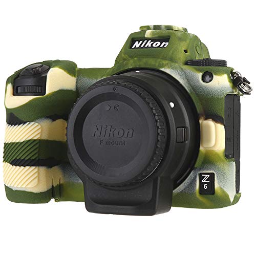 STSEETOP Nikon Z6 Z7 Camera Case, Professional Silicone Rubber Camera Case Cover Detachable Protective Case for Nikon Z6 Z7 （Army Green) — image 1