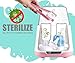 Baby Bottle Warmer for Breastmilk Digital Smart Universal Double Dual Electric for Twins - Baby Bottle Steam Sterilizer Glass Plastic - 5 in 1 US Certified - LCD Touchscreen Timer - Breastmilk Warmer