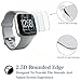 Compatible Fitbit Versa Screen Protector,Waterproof Tempered Glass Screen Protector Cover Saver Compatible Fitbit Versa Smart Watch Resist Ultra Clear HD Anti-Bubble(3-Pack)