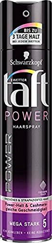Schwarzkopf 3 Weather Taft Power Cashmere Touch Mega Strong Hold 5, Pack of 1 (1 x 250 ml), 250 ml (Pack of 1)