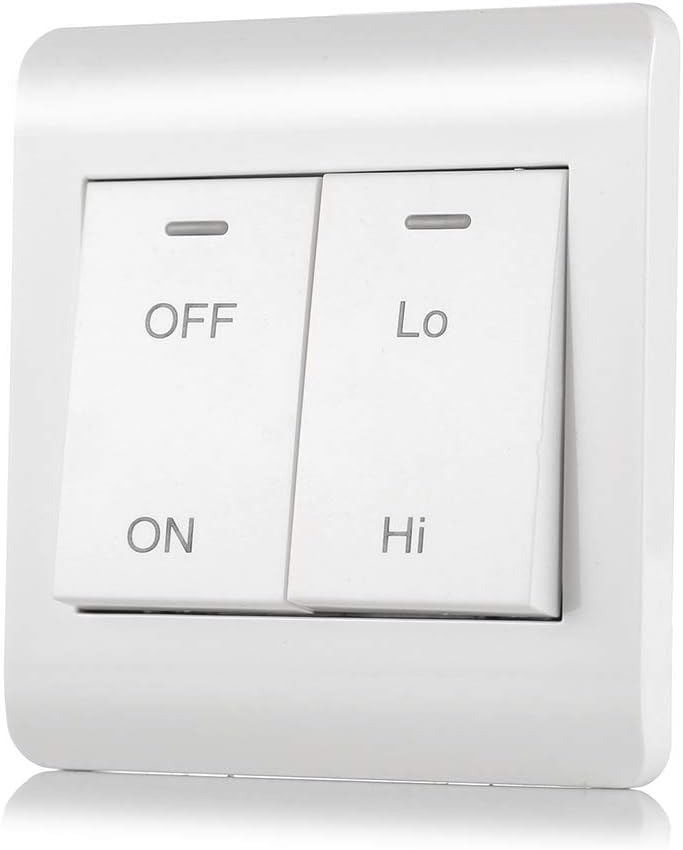 OOPPEN Extractor Fan Two-Speed Switch ON-Off (Extractor Fan Accessories - Switches)