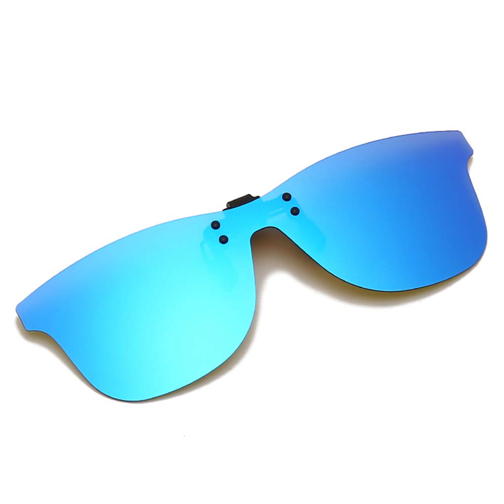 Long Keeper Polarised Flip up Clip-on Sunglasses Fit Over Prescription Glasses UV Protection for Driving Fishing Sports