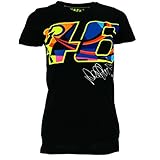Valentino Rossi VR46 Moto GP Large 46 Women's Black T-shirt Official 2017