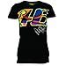 Valentino Rossi VR46 Moto GP Large 46 Women's Black T-shirt Official 2017