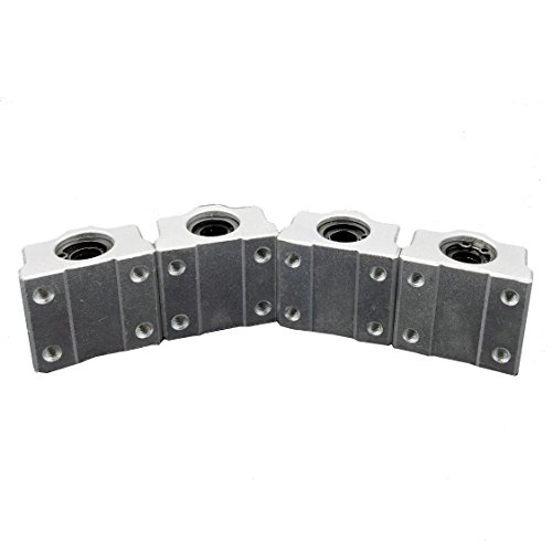 TOOTO Brand New 4Pcs SCS8UU 8mm Linear Motion Ball Bearing Replacement CNC Slider Slide Bushing 34.5mm Length