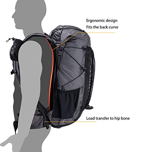 Naturehike 65L Internal Frame Hiking Backpack for Outdoor Camping