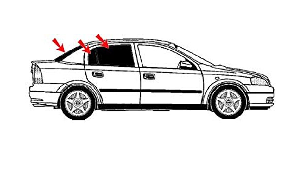 Auto sol protección Opel Astra G de tricuerpo Bj.98 - 04 art ...
