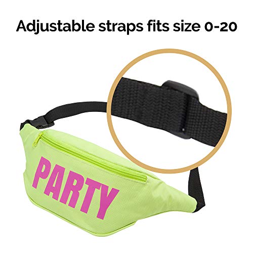 Bachelorette 80s Fanny Pack Set {7 Pack} 1 “Wife of The Party” Fanny