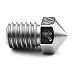 Micro Swiss Plated A2 Hardend Tool Steel Nozzle RepRap - M6 Thread 1.75mm Filament .4mm (E3D V5 V6 / Prusa i3 MK2)