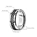Classic 8MM Tungsten Carbide Wedding Band Rings for Men in Comfort Fit, Beveled Edges Engagement Ring