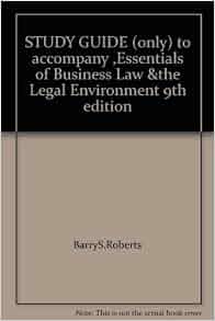 Study Guide Only To Accompany Essentials Of Business