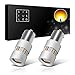 SIRIUSLED 1156 Anti Hyper Flash Built-in load resistor True 25W Amber Extremely Bright LED Bulb for Turn Signal Only 1156A 7506 Pack of 2