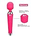CNHIDEE Vibrator Massager Wand Handheld Magic Body Cellulite Foot Hand Neck Back Head Massage Mini Cordless Vibrating Portable Waterproof 10X Rechargeable Silicone Muscle Sport Recovery (Pink)