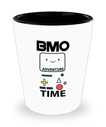 mmandiDESIGNSAdventure Time BMO Shot Glass 1.5 oz Ceramic Shot Glass