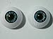 26mm Pair of Realistic Life Size Acrylic Half Round Hollow Back Eyes for Halloween Props, Masks, Dolls or Bears FL02