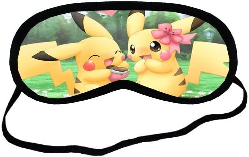 Personalise Custom Cartoon Cute Pokemon Sleeping Mask Best Comfortable Sleeping Eye Cover Great for Travel Rest and Meditation Shift Work Sleep