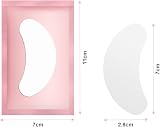 URAQT Eye Gel Pads 50 Pairs with 10 Eyelash Brushes Pink Pro Salon view 7