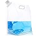 Juvale Collapsible Water Container - 4-Pack Foldable Plastic Water Bag Carrier, BPA Free, Portable Water Storage Tank Carriers for Camping, Outdoor, Hiking - Clear, 1.3 Gallons