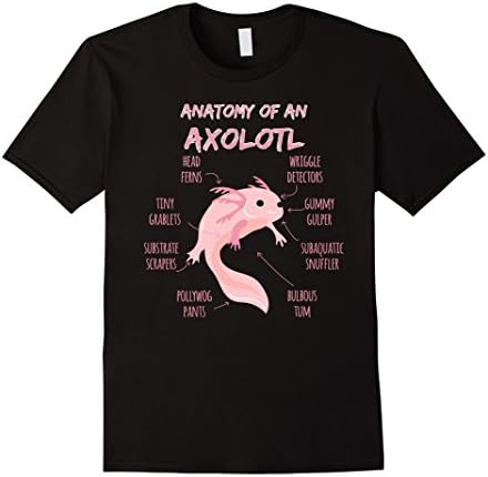 Anatomy of an Axolotl T-Shirt Mexican Salamander Gift