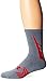 Under Armour Men's Undeniable All Sport Crew Socks (1 Pair), Steel/Red, Medium