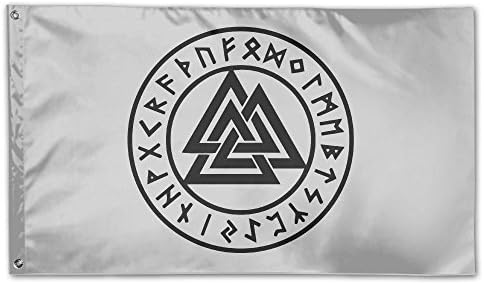 The Valknut 100% Polyester Fiber Flag Of Demonstration 3 'x 5 '