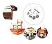 ALIMITOPIA 40pcs Furniture Felt Pad Heavy Duty Nail-on Chiar Slider Glide Pad Floor Protector for Wooden Furniture Chair Tables Leg Feet(Φ18mm or 0.7