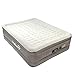 Ivation Premium Comfort Inflatable Air Mattress (Queen) Blow Up Air Bed w/28 Dual Coils - FirmaCoil Technology, Raised 20” Height w Built-in Electric Pump for Guest Travel Camping (Brown/Beige)