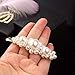 Pearls Hair Clips for Girls Women Wedding Bridal,4 Pack Different Shapes Clip Hair Accessories for Women Gifts By LYDZTION