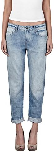Hidden Women's Light Wash Boyfriend Jeans Slim (29)