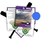 Score It Right Softball Position Sheet, UV Coated Cardstock Paper, 24 Game Situations, 5.25 x 4-Inch