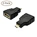 YOQXHY Micro HDMI Adapter,HDMI Micro Male to HDMI Female Coupler Connector for Micro HDMI Port Devices Support 1080P Resolution,2 Pack,(1.5 Inch)