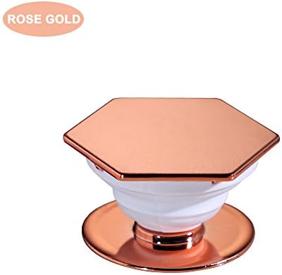 Qyoung Multi-Function Phone Grip and Stand, Socket Mobile Holder for iPhone 8, iPhone X, Note 8, Smartphones and Tablets (rose gold new)