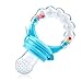 PChero Fresh Food Feeder Pacifier 2 Pack + 2pcs Pacifier Clips and 3pcs Free Food Grade Silicone Sucker, Infant Fruit Teething Toy - for Baby 3 Months and Up -[Boy Color]
