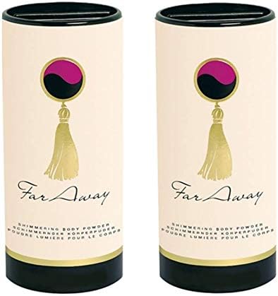 2x ~ FAR AWAY ~ Shimmering Body Talcum Powder ~ AVON ~