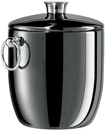 Steel Double-Wall Insulated Ice Bucket on the buffet table | Black