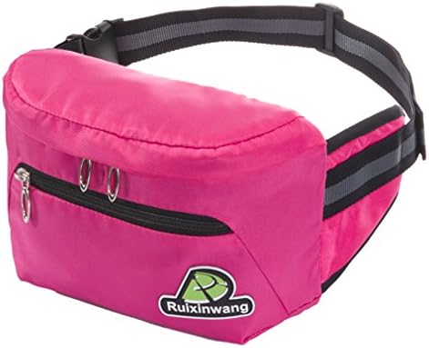 SULAKU Waist Pack Casual Waist Bag Women Hip Money Belt Travel Mobile Phone Bag Fanny Pack rose red