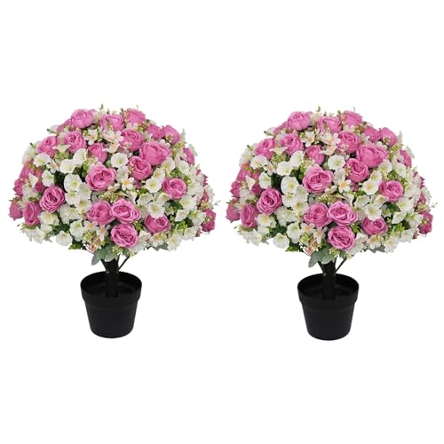 Aoutyers 24" Artificial Potted Flowers