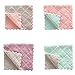 SFviwv 4PCS Washcloths Reusable Makeup Remover Cloths, Facial Cleansing Cloth, Multipurpose Home Hand Towels Dishclothes