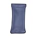 CTM Women's Leather Fashion Color Eyeglass Holder and Case, Purple