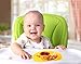 Qshare Toddler Plate, Portable Baby Plates for Toddlers and Kids, BPA-Free Strong Suction Plates for Toddlers, Dishwasher & Microwave Safe Silicone Placemat 9x6x1.4 inch