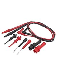 K arm   Multímetros de prueba   gancho de extensión roscada con clip de prueba de sonda 0.157 in de apertura